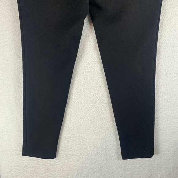 Cartonnier Anthropologie Pants Pull On Women's 4 Black Stretch Slash Pocket 9706 - Picture 11 of 13